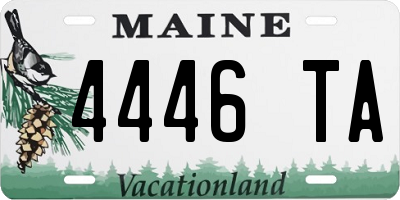 ME license plate 4446TA