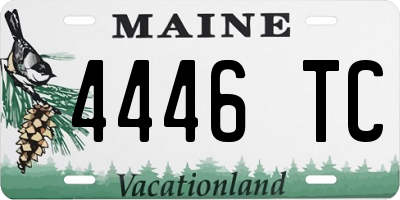 ME license plate 4446TC