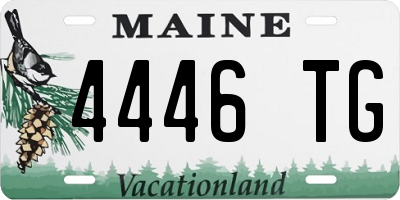 ME license plate 4446TG