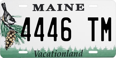 ME license plate 4446TM