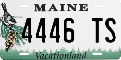 ME license plate 4446TS