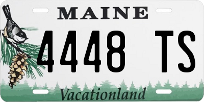 ME license plate 4448TS
