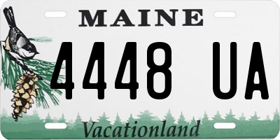 ME license plate 4448UA