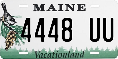 ME license plate 4448UU