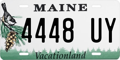 ME license plate 4448UY