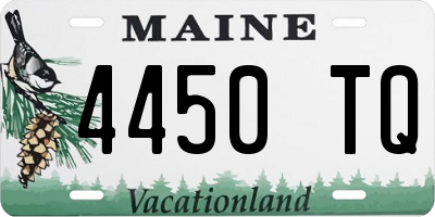 ME license plate 4450TQ