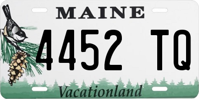 ME license plate 4452TQ