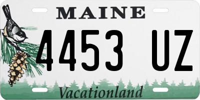 ME license plate 4453UZ