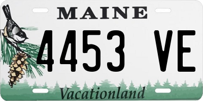 ME license plate 4453VE