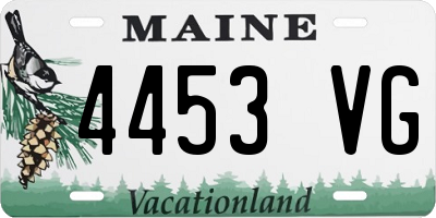 ME license plate 4453VG