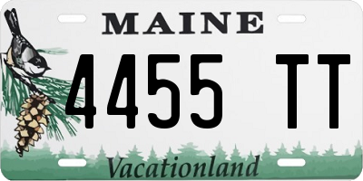 ME license plate 4455TT