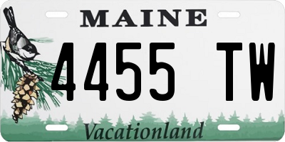 ME license plate 4455TW