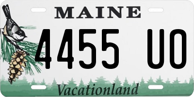 ME license plate 4455UO