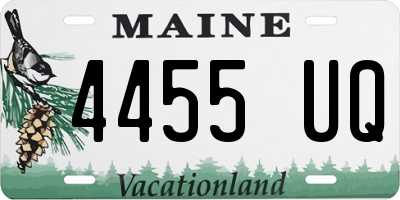 ME license plate 4455UQ