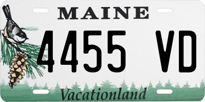 ME license plate 4455VD