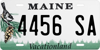 ME license plate 4456SA