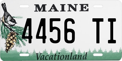 ME license plate 4456TI