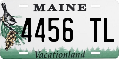 ME license plate 4456TL
