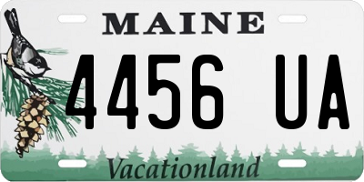 ME license plate 4456UA