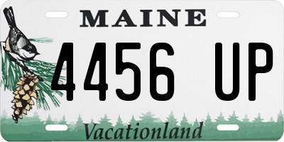 ME license plate 4456UP