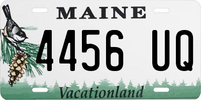 ME license plate 4456UQ