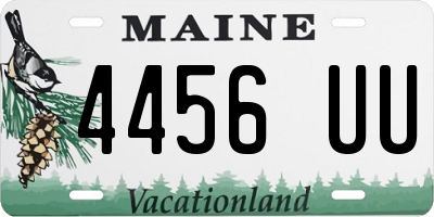 ME license plate 4456UU