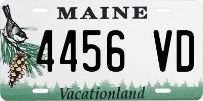 ME license plate 4456VD