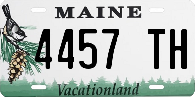 ME license plate 4457TH
