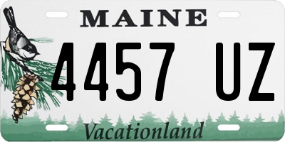 ME license plate 4457UZ