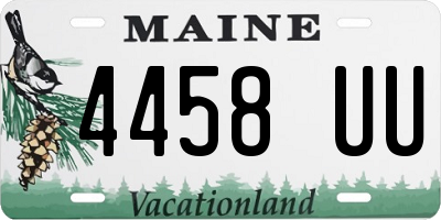 ME license plate 4458UU