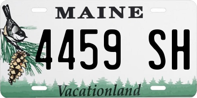 ME license plate 4459SH