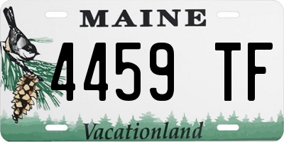 ME license plate 4459TF