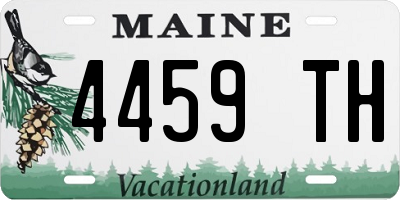 ME license plate 4459TH