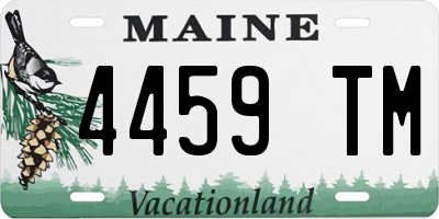 ME license plate 4459TM