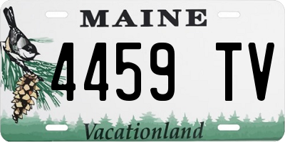 ME license plate 4459TV