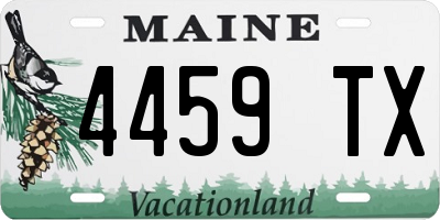 ME license plate 4459TX