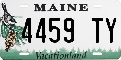 ME license plate 4459TY