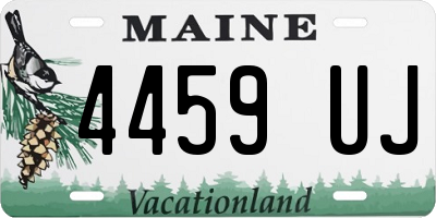 ME license plate 4459UJ