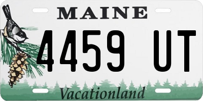 ME license plate 4459UT