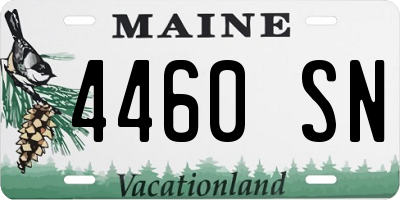 ME license plate 4460SN