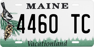 ME license plate 4460TC
