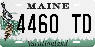 ME license plate 4460TD