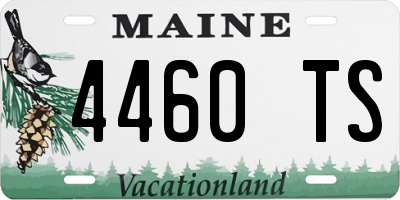 ME license plate 4460TS