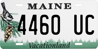ME license plate 4460UC