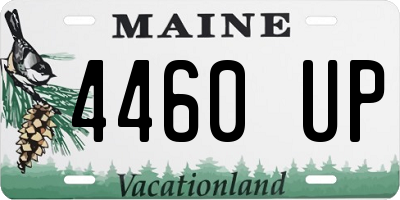 ME license plate 4460UP