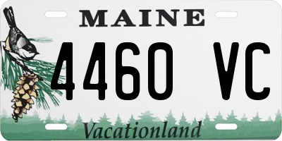 ME license plate 4460VC
