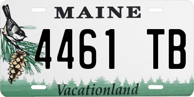 ME license plate 4461TB
