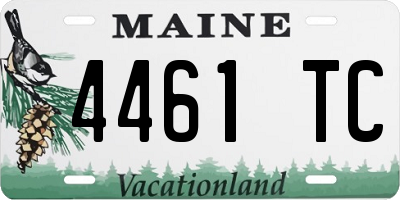ME license plate 4461TC