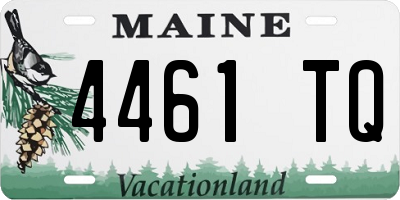 ME license plate 4461TQ