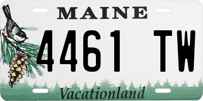 ME license plate 4461TW